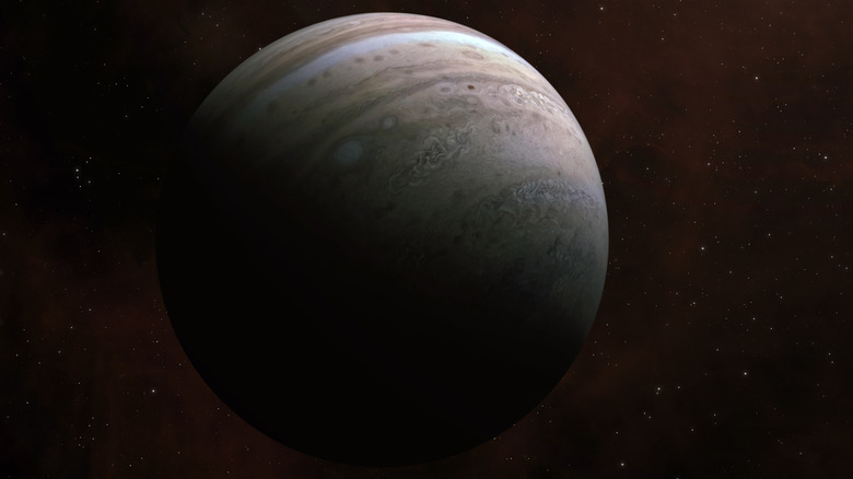 Picture of Jupiter with space behind it