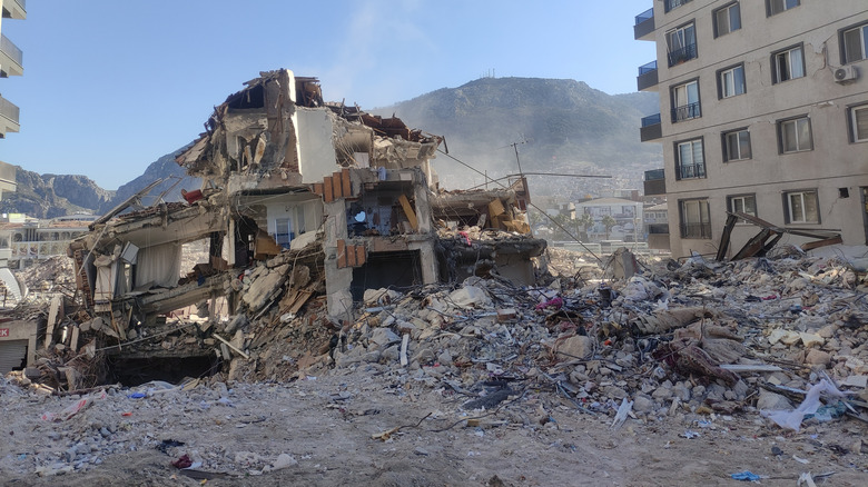 Image of a collapsed building
