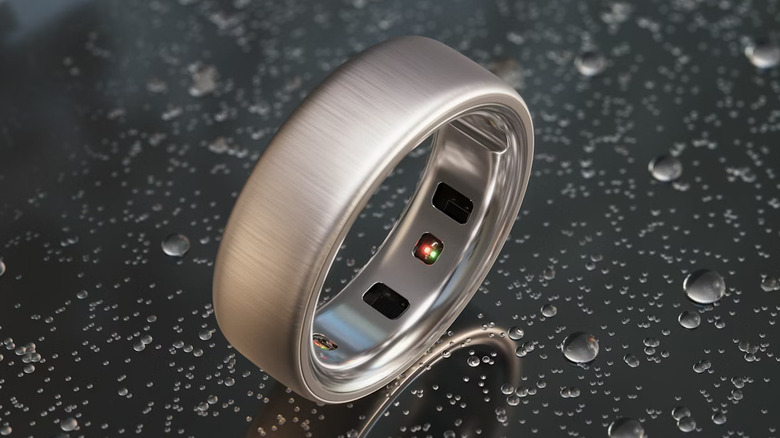 An Oura Ring on a table