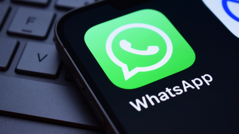 WhatsApp icon on an iPhone