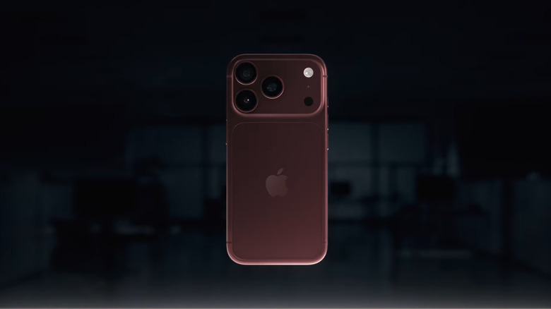 Apple iPhone Pro on a black background.