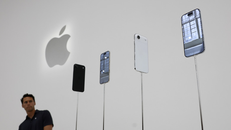 The iPhone Air on display in an Apple store