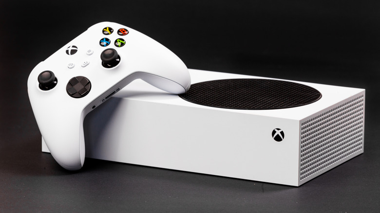 Xbox Series S console with controller