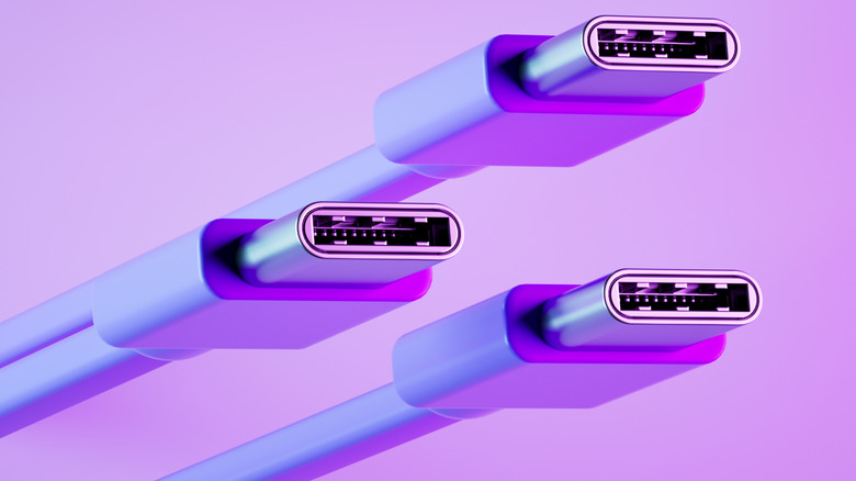 Three USB-C cables