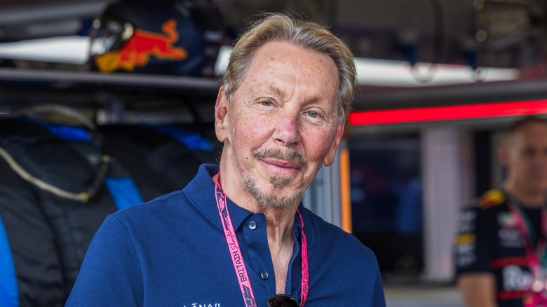 Larry Ellison of Oracle smiling for a photo