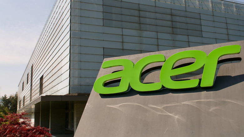 Acer company logo on office building