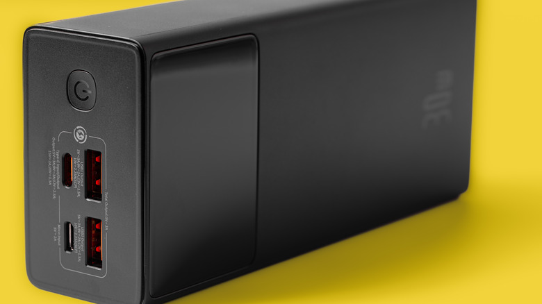 A Baseus power bank.