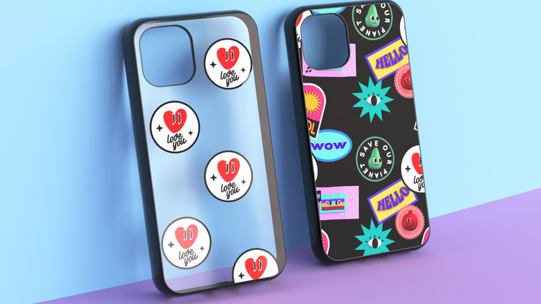 Trendy, colorful, smartphone cases