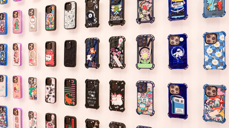 Casetify cases displayed in-store