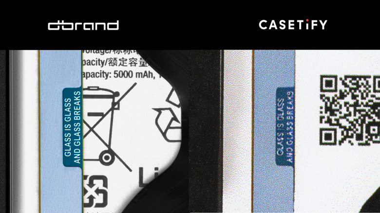 Evidence of Casetify copying dbrands skin designs as officially posted on dbrand's X account