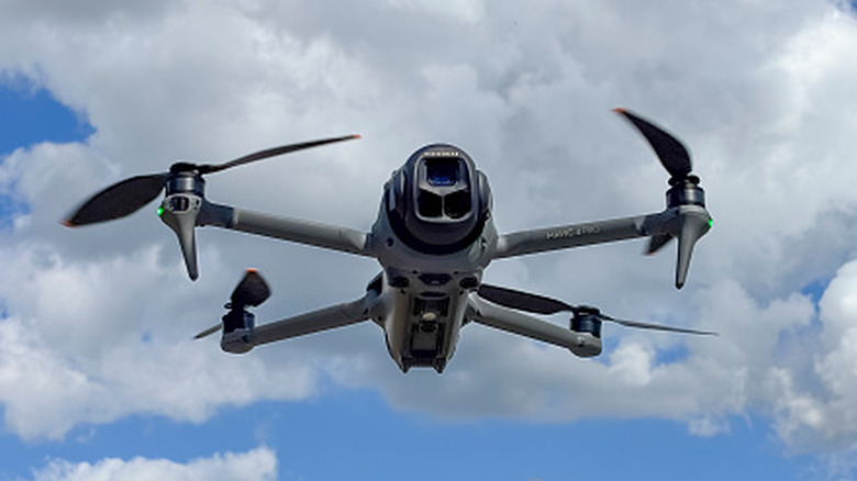 The DJI Mavic Pro 4 flying in the air.