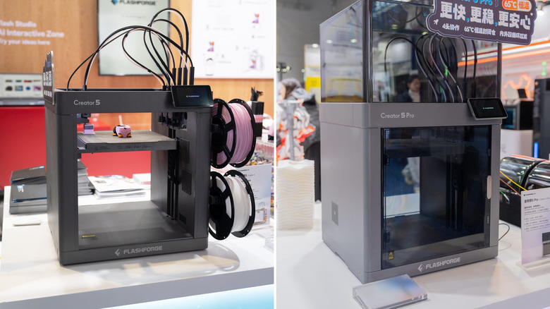 FlashForge Creator 5 series 3D printers.