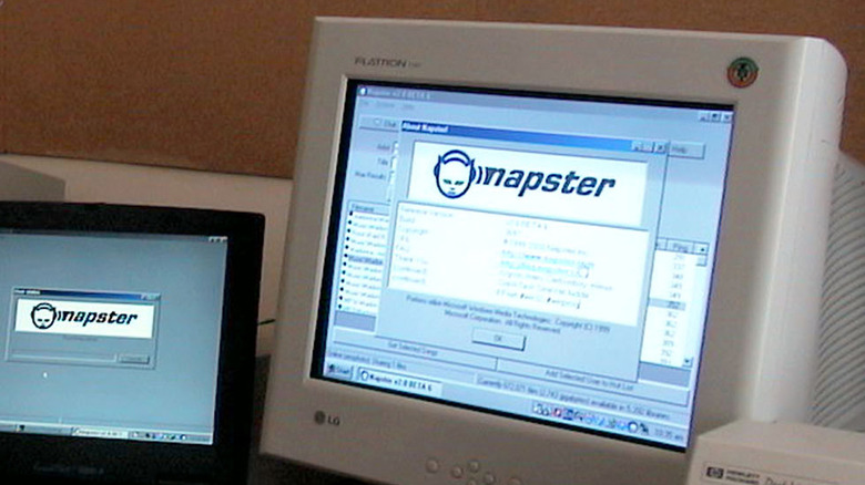 Napster being used in the early 2000s