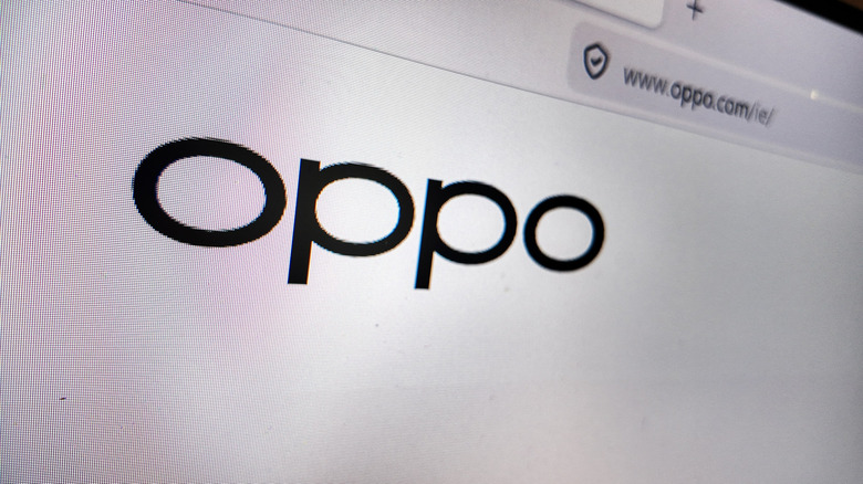 The logo for Oppo as it appears on its Irish website.