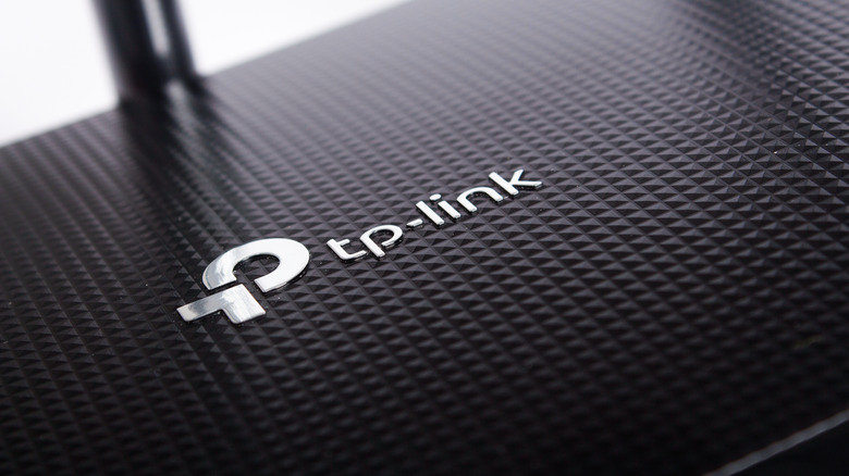 TP-Link logo on a router