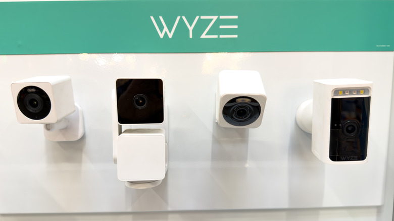 Various Wyze security cameras.