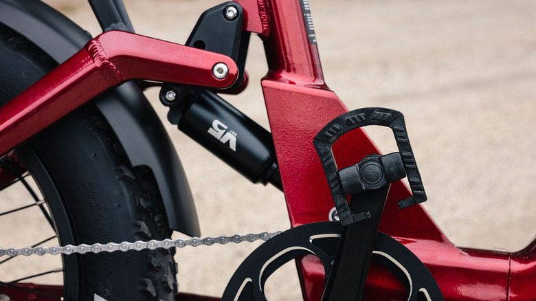 HeyBike Ranger 3.0 Pro rear suspension detail