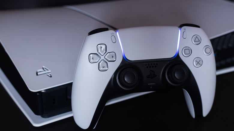A PS5 and DualSense controller