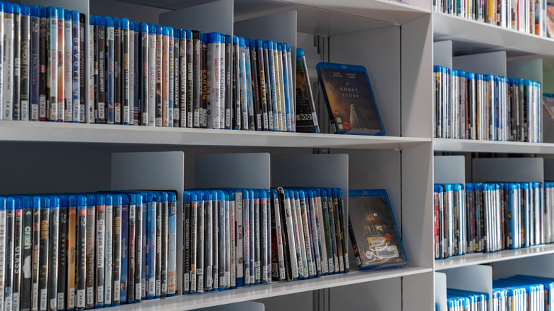 A collection of Blu-ray discs