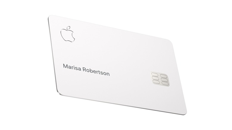 A mockup of the Apple Card