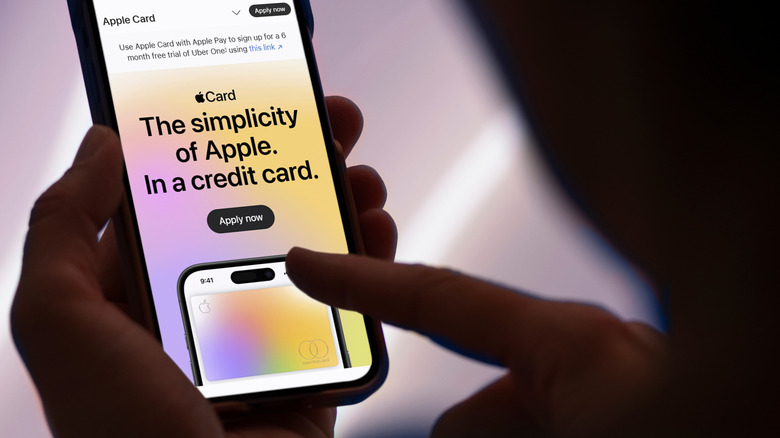 A user applying for an Apple Card