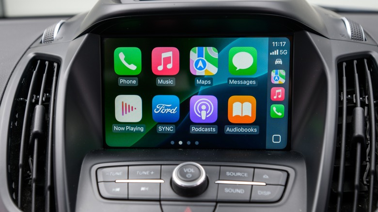 Apple CarPlay on a car's screen