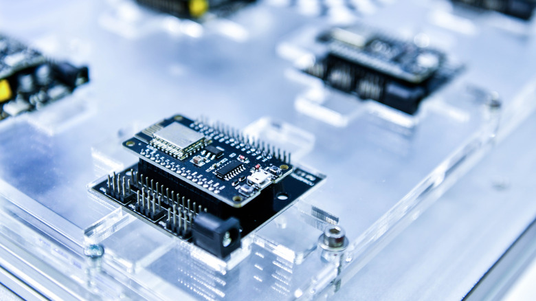 A computer processor production line