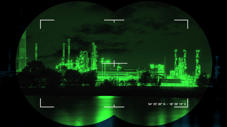 night vision goggles POV