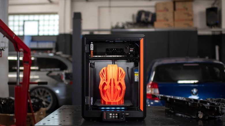 Prusa CORE One+ (Gen 2) printing an object