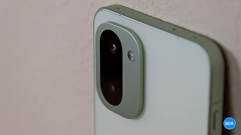 A close-up of the camera on the OnePlus 15R.