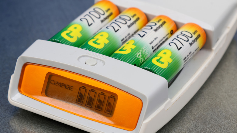 A selection of rechargeable Energizer batteries