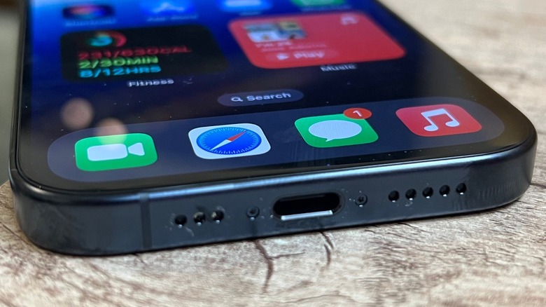 iPhone 15 Pro's USB-C port