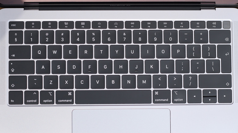 Apple's butterfly keyboard on a MacBook