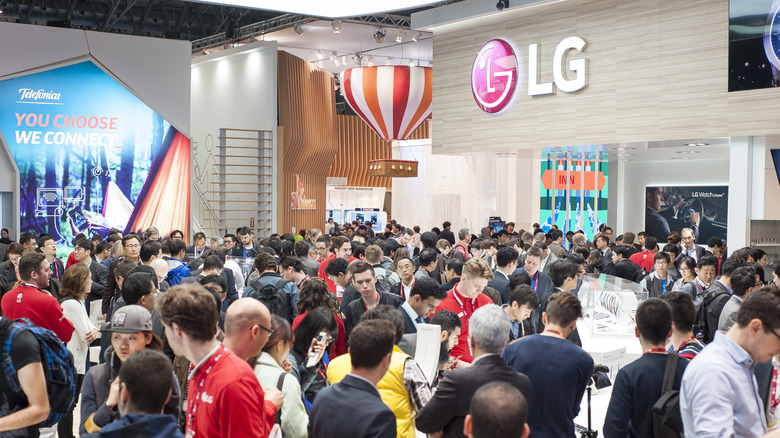 LG's booth at Mobile World Congress 2015.