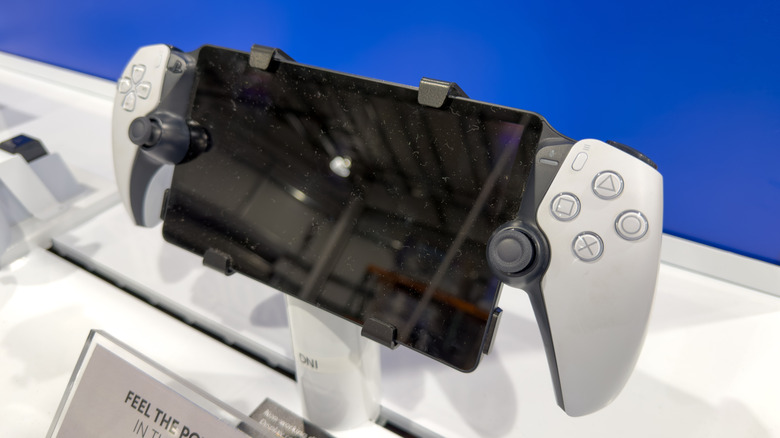 A PlayStation Portal on display