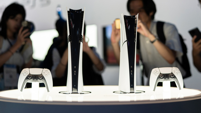 PlayStation 5 and PlayStation 5 Pro on display at the Tokyo Game Show