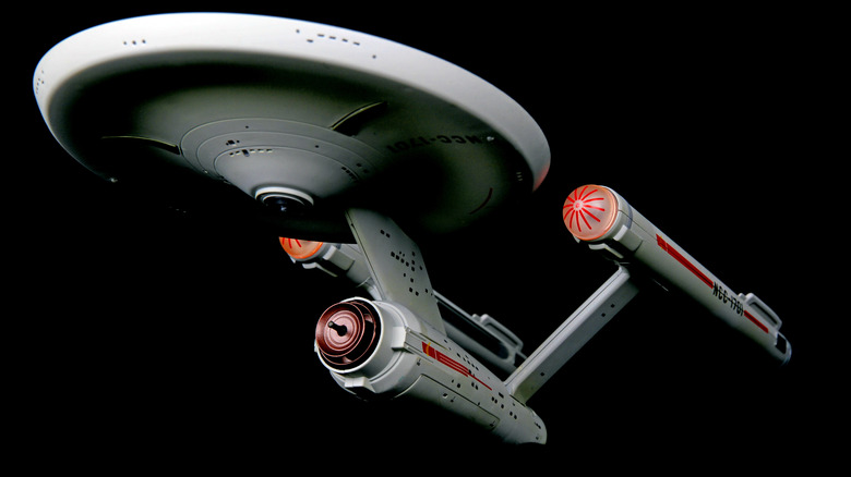 A view of the USS Enterprise from Star Trek