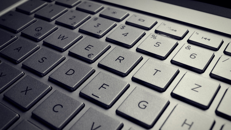 A QWERTZ keyboard.