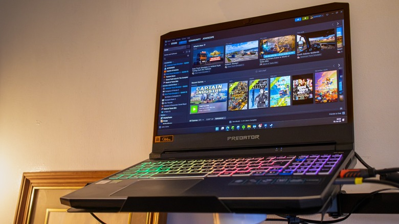 An Acer Predator Helios 300 PH53-315 gaming laptop
