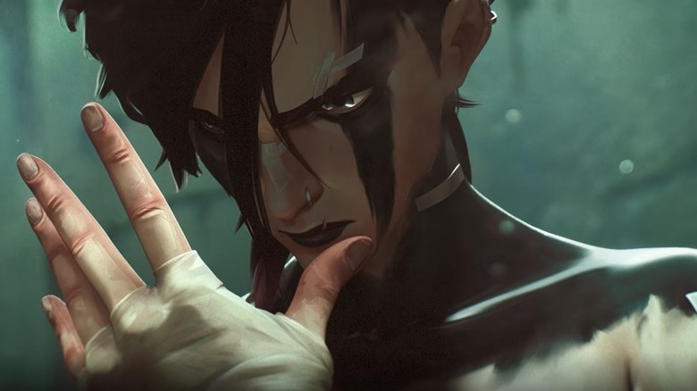 Character Vi from Arcane the series, a League of Legends show.