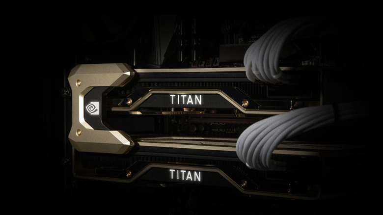 The Nvidia Titan RTX GPU.