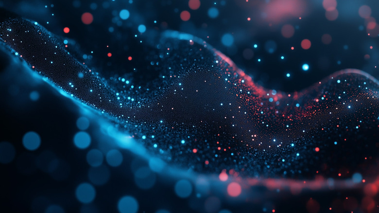 An abstract image showing blobs of light