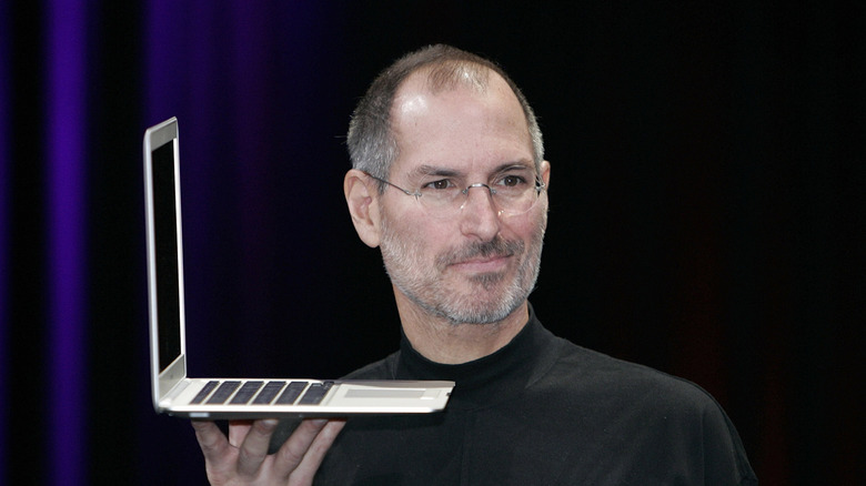 Steve Jobs introducing the MacBook Air in 2008.