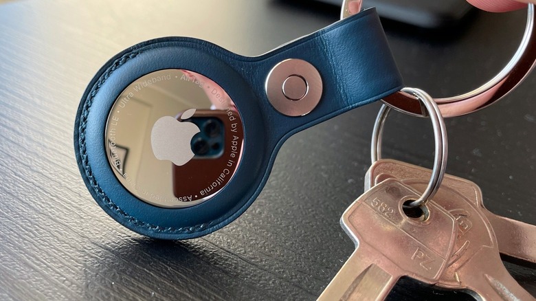 AirTag Keychain in blue