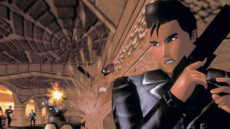 Richard Miller fighting terrorists in Time Crisis