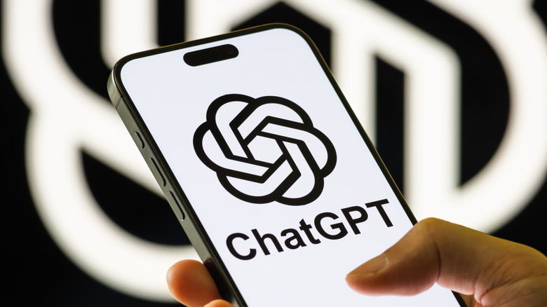 ChatGPT and OpenAI logos loaded on an iPhone.