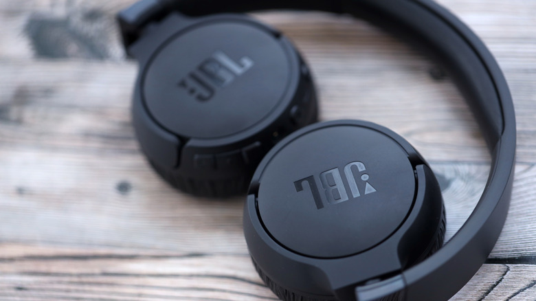 JBL wireless headphones.