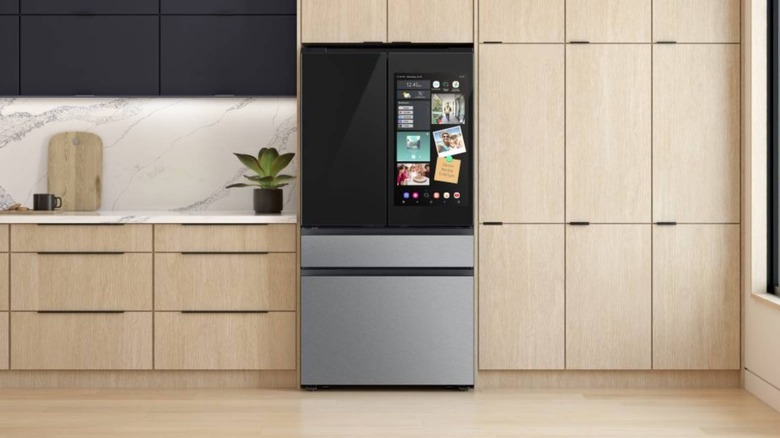 Samsung smart fridge running new daily theme