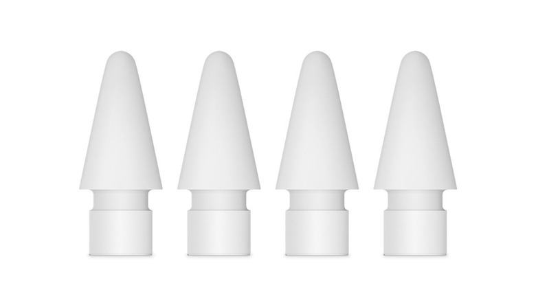 Four white tips for the Apple Pencil