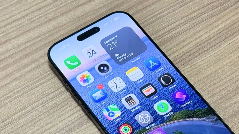 An iPhone running iOS 26